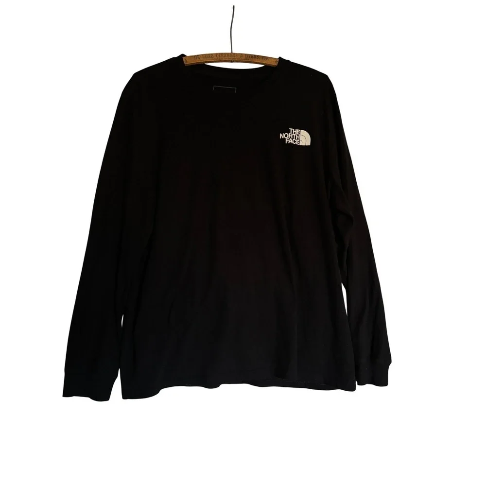 The North Face Black XL Long Sleeve Graphic Tee Never Stop Exploring Gorpcore - Picture 2 of 9